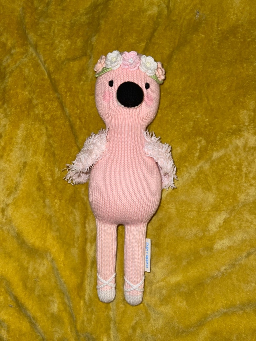 Cuddle + Kind Violet Penelope Flamingo Pink 14” Handmade in Peru